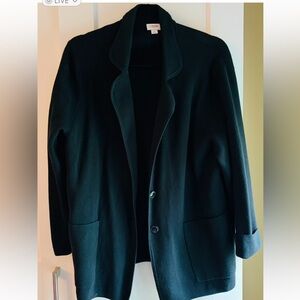 J. Crew Black Knit Jacket
